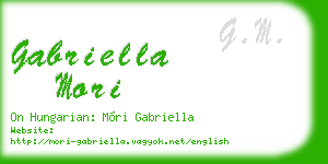 gabriella mori business card